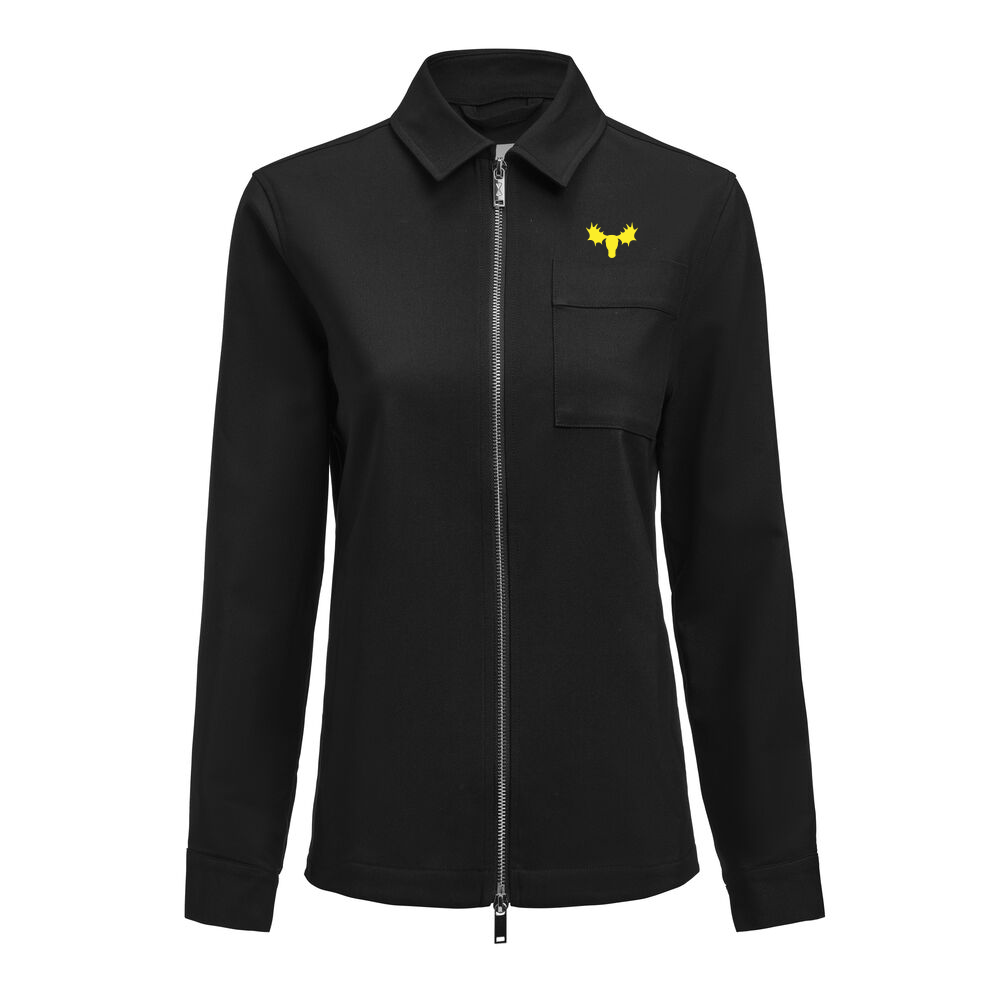 J.H&F Modern Zip Overshirt Woman Black