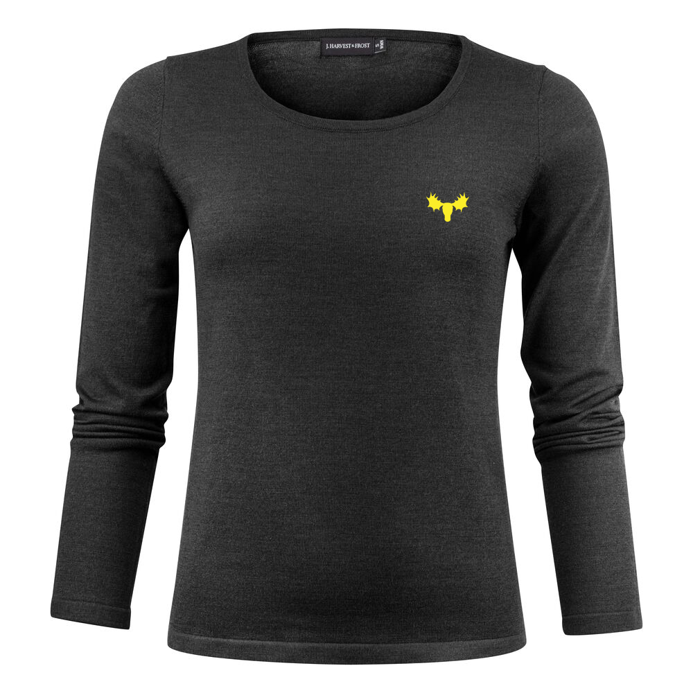 J.H&F Merino U-neck Woman Black